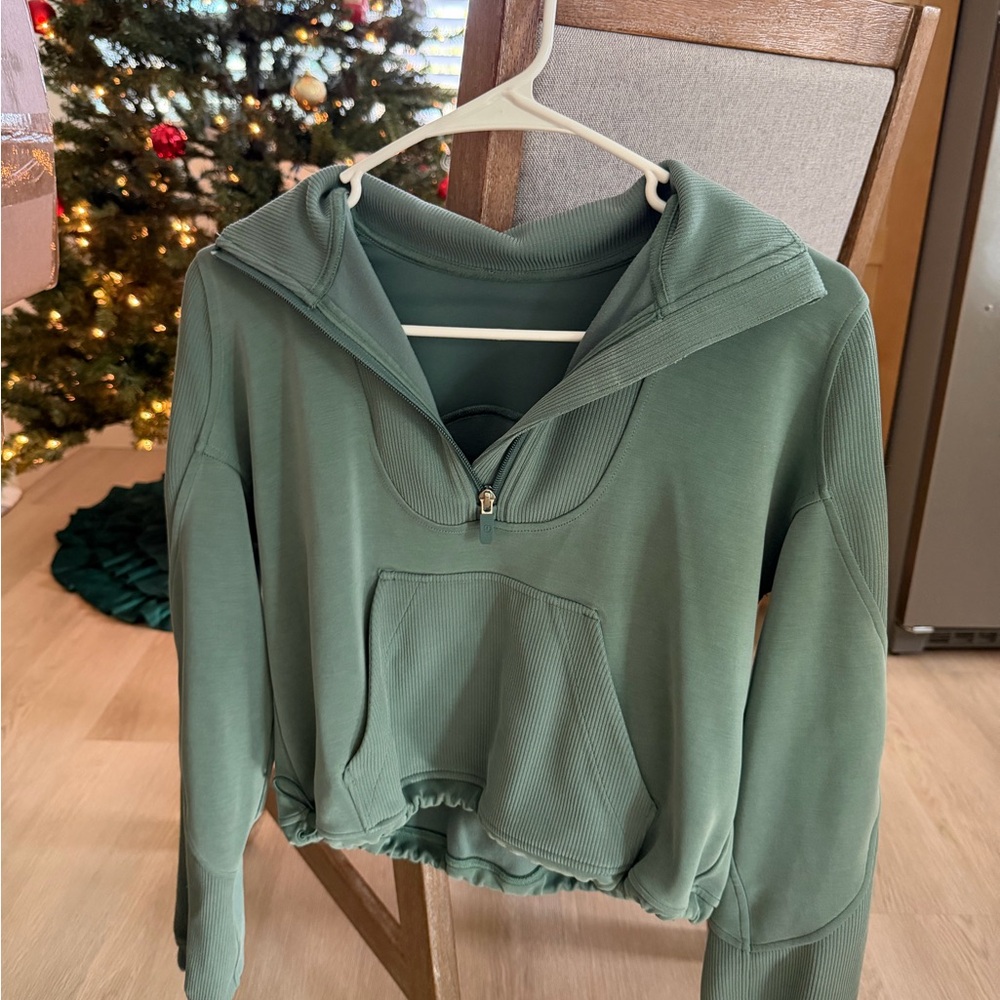 lululemon athletica Green Crew Neck Sweater